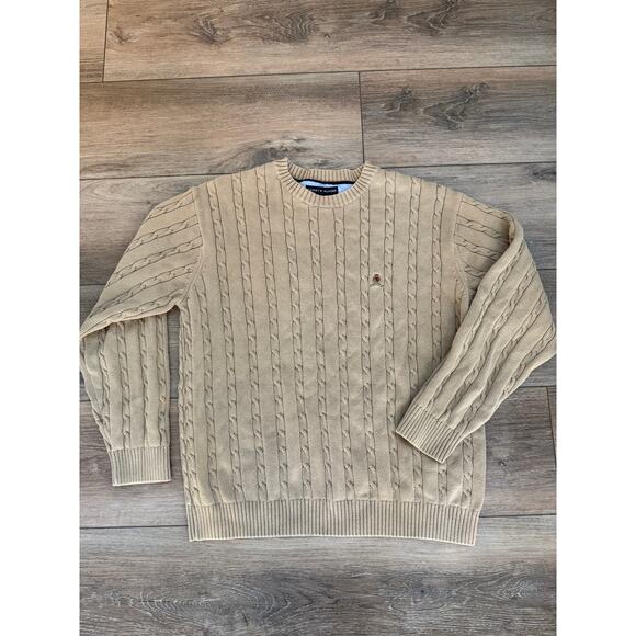 Tommy Hilfiger Mens Size XL Fishermans Sweater Cable Knit Pullover Preppy - Picture 1 of 6